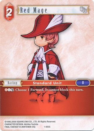Red Mage 1 003C Common Opus I Collection Singles Red Mage 1 003C Common Opus I Collection Singles