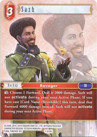 Sazh 1 013H Hero Opus I Collection Singles Sazh 1 013H Hero Opus I Collection Singles
