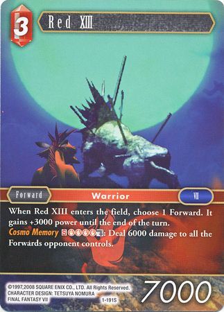 Red Xiii Vii Starter Deck 18 Final Fantasy Tcg Trollandtoad