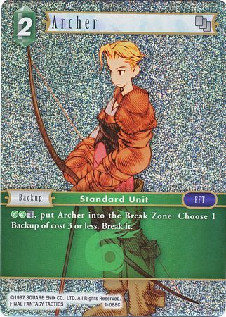 Archer 1 088C Common Foil Opus I Collection Foil Singles Archer 1 088C Common Foil Opus I Collection Foil Singles
