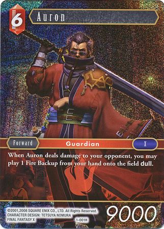Auron 1 001H Hero Foil Auron 1 001H Hero Foil