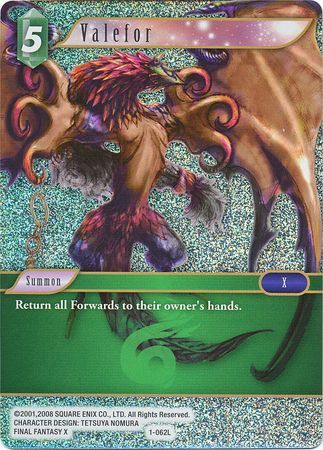 Valefor 1 062L Legend Foil Opus I Collection Foil Singles Valefor 1 062L Legend Foil Opus I Collection Foil Singles