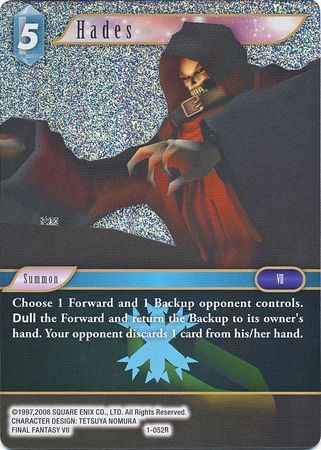 Hades 1 052R Rare Foil Opus I Collection Foil Singles Hades 1 052R Rare Foil Opus I Collection Foil Singles