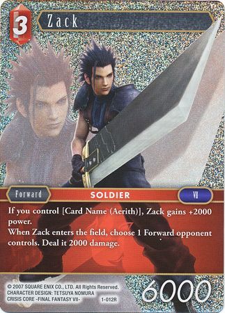 Zack 1 012R Rare Foil Opus I Collection Foil Singles Zack 1 012R Rare Foil Opus I Collection Foil Singles