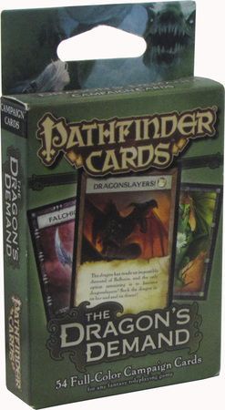 Pathfinder Cards: The Dragon's Demand Campaign Cards supplement (PFRPG