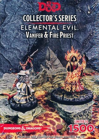 D D Collector s Series Elemental Evil Vanifer Fire Priest Figures 2 Figure Kit D D Miniatures Sealed Product D D Collector s Series Elemental Evil Vanifer Fire Priest Figures 2 Figure Kit D D Miniatures Sealed Product