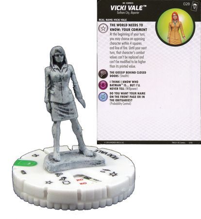 Vicki Vale Sketch Variant 028 The Joker s Wild DC Heroclix Vicki Vale Sketch Variant 028 The Joker s Wild DC Heroclix