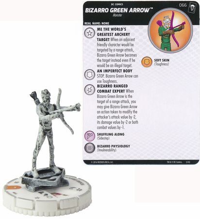 Bizarro Green Arrow Sketch Variant 066 Chase Rare The Joker s Wild DC Heroclix Bizarro Green Arrow Sketch Variant 066 Chase Rare The Joker s Wild DC Heroclix