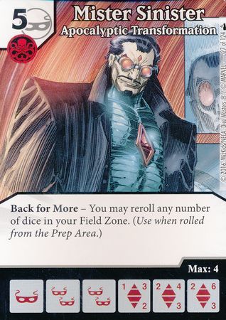 Mister Sinister Apocalyptic Transformation 27 124 Common Mister Sinister Apocalyptic Transformation 27 124 Common