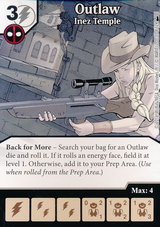 Outlaw Inez Temple 31 124 Common Marvel Dice Masters Deadpool Singles Outlaw Inez Temple 31 124 Common Marvel Dice Masters Deadpool Singles