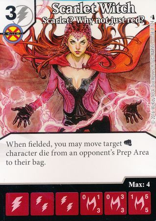 Scarlet Witch Scarlet Why not just red 34 124 Common Marvel Dice Masters Deadpool Singles Scarlet Witch Scarlet Why not just red 34 124 Common Marvel Dice Masters Deadpool Singles