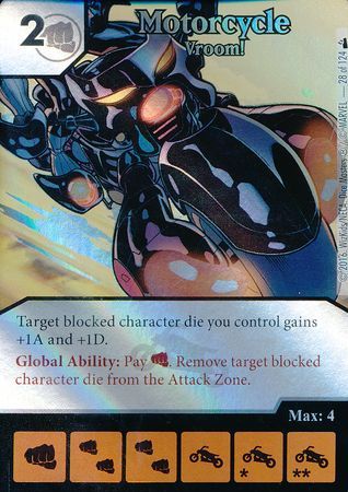 Motorcycle Vroom Foil 28 124 Common Marvel Dice Masters Foil Singles Deadpool Singles Motorcycle Vroom Foil 28 124 Common Marvel Dice Masters Foil Singles Deadpool Singles
