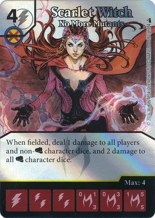 Foil SCARLET WITCH NO MORE MUTANTS 111 Dice Masters Rare Discount ...