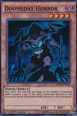 Doomsday Horror DESO EN049 Super Rare 1st Edition Doomsday Horror DESO EN049 Super Rare 1st Edition