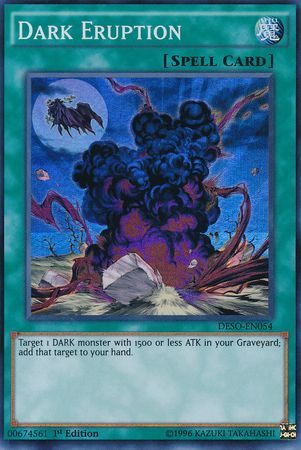 Dark Eruption DESO EN054 Super Rare 1st Edition Destiny Soldiers 1st Edition Singles Dark Eruption DESO EN054 Super Rare 1st Edition Destiny Soldiers 1st Edition Singles