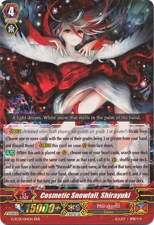 Cosmetic Snowfall Shirayuki G FC01 014EN Triple Rare RRR Cosmetic Snowfall Shirayuki G FC01 014EN Triple Rare RRR