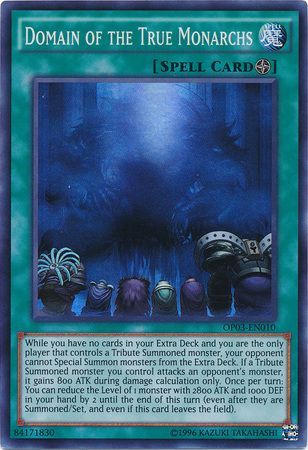 Domain of the True Monarchs OP03 EN010 Super Rare OTS Tournament Pack 3 OP03 Domain of the True Monarchs OP03 EN010 Super Rare OTS Tournament Pack 3 OP03