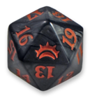Planechase Anthology Spindown Life Counter Black w Orange MTG Dice Life Counters Tokens Planechase Anthology Spindown Life Counter Black w Orange MTG Dice Life Counters Tokens