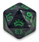 Planechase Anthology Spindown Life Counter Black w Green MTG Dice Life Counters Tokens Planechase Anthology Spindown Life Counter Black w Green MTG Dice Life Counters Tokens