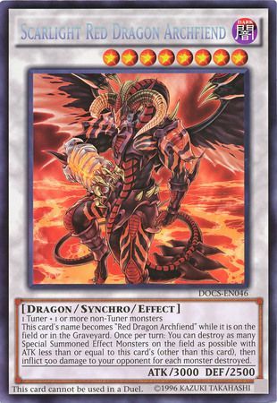 Scarlight Red Dragon Archfiend DOCS EN046 Oversized Promo Yu Gi Oh Promo Cards Scarlight Red Dragon Archfiend DOCS EN046 Oversized Promo Yu Gi Oh Promo Cards