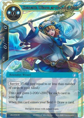 Charlotte Wielder of the Sacred Spirit LEL 018 Super Rare Foil Charlotte Wielder of the Sacred Spirit LEL 018 Super Rare Foil