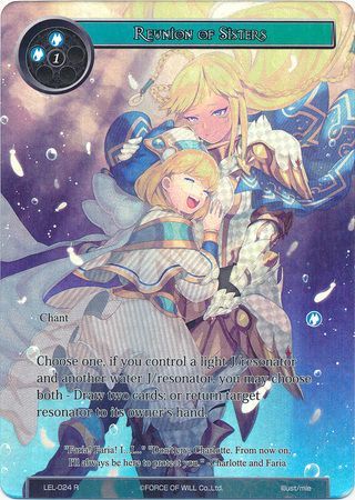 Reunion of Sisters LEL 024 Full Art Rare Force of Will Legacy Lost Foil Singles Reunion of Sisters LEL 024 Full Art Rare Force of Will Legacy Lost Foil Singles