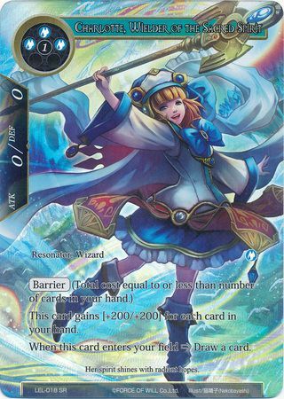 Charlotte Wielder of the Sacred Spirit LEL 018 Full Art Super Rare Charlotte Wielder of the Sacred Spirit LEL 018 Full Art Super Rare