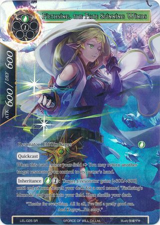 Fiethsing The Fate Spinning Winds LEL 025 Full Art Super Rare Force of Will Legacy Lost Foil Singles Fiethsing The Fate Spinning Winds LEL 025 Full Art Super Rare Force of Will Legacy Lost Foil Singles