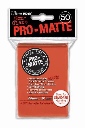 Ultra Pro Matte Peach 50ct Standard Sized Sleeves UP84153 Sleeves Ultra Pro Matte Peach 50ct Standard Sized Sleeves UP84153 Sleeves