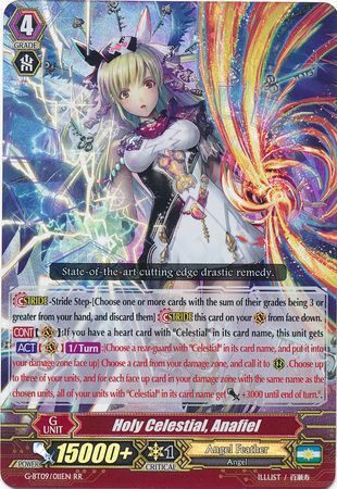 Holy Celestial Anafiel G BT09 011EN Double Rare RR Holy Celestial Anafiel G BT09 011EN Double Rare RR