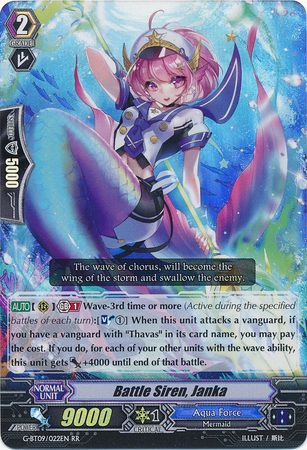 Battle Siren Janka G BT09 022EN Double Rare RR Battle Siren Janka G BT09 022EN Double Rare RR