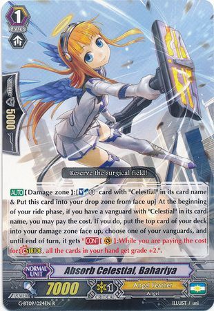 Absorb Celestial Bahariya G BT09 024EN Rare R G Booster Set 9 Divine Dragon Caper Singles Absorb Celestial Bahariya G BT09 024EN Rare R G Booster Set 9 Divine Dragon Caper Singles