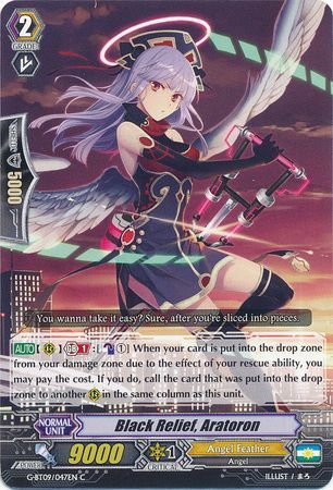 Black Relief Aratoron G BT09 047EN Common C Black Relief Aratoron G BT09 047EN Common C