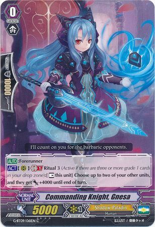 Commanding Knight Gnesa G BT09 061EN Common C G Booster Set 9 Divine Dragon Caper Singles Commanding Knight Gnesa G BT09 061EN Common C G Booster Set 9 Divine Dragon Caper Singles