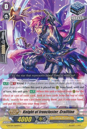 Knight of Ironcluster Craiftine G BT09 064EN Common C Knight of Ironcluster Craiftine G BT09 064EN Common C