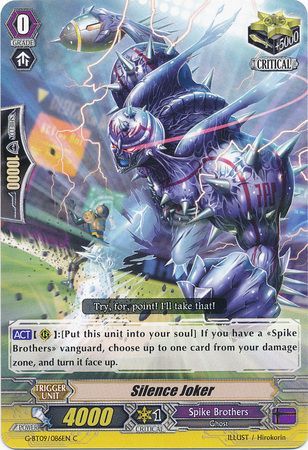 Silence Joker G BT09 086EN Common C Silence Joker G BT09 086EN Common C