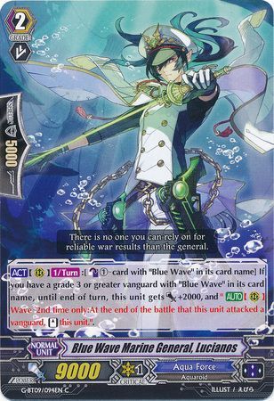 Blue Wave Marine General Lucianos G BT09 094EN Common C Blue Wave Marine General Lucianos G BT09 094EN Common C
