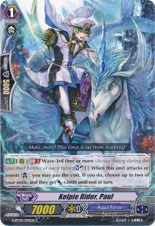 Kelpie Rider Paul G BT09 095EN Common C G Booster Set 9 Divine Dragon Caper Singles Kelpie Rider Paul G BT09 095EN Common C G Booster Set 9 Divine Dragon Caper Singles