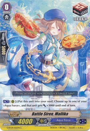 Battle Siren Mallika G BT09 102EN Common C Battle Siren Mallika G BT09 102EN Common C