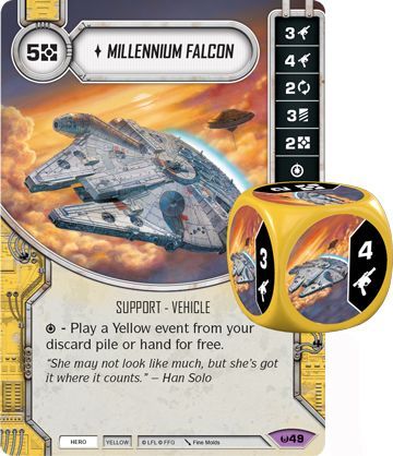 Millennium Falcon 49 Legendary Includes Premium Die Star Wars Destiny Awakenings Singles Millennium Falcon 49 Legendary Includes Premium Die Star Wars Destiny Awakenings Singles