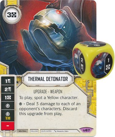 Thermal Detonator 67 Legendary Includes Premium Die Star Wars Destiny Awakenings Singles Thermal Detonator 67 Legendary Includes Premium Die Star Wars Destiny Awakenings Singles