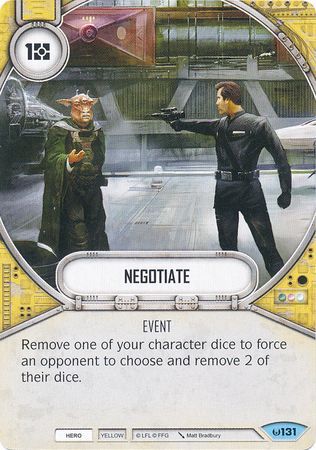 Negotiate 131 Common Star Wars Destiny Awakenings Singles Negotiate 131 Common Star Wars Destiny Awakenings Singles