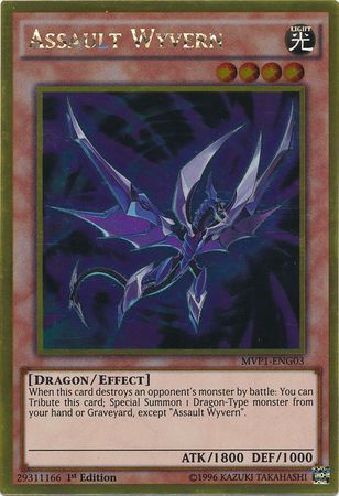 Assault Wyvern MVP1 ENG03 Gold Rare 1st Edition The Dark Side of Dimensions Movie Pack Gold Edition 1st Ed Singles Assault Wyvern MVP1 ENG03 Gold Rare 1st Edition The Dark Side of Dimensions Movie Pack Gold Edition 1st Ed Singles