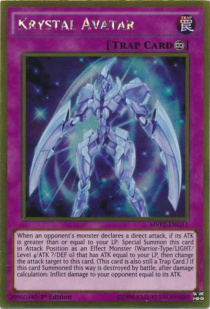 Krystal Avatar MVP1 ENG11 Gold Rare 1st Edition The Dark Side of Dimensions Movie Pack Gold Edition 1st Ed Singles Krystal Avatar MVP1 ENG11 Gold Rare 1st Edition The Dark Side of Dimensions Movie Pack Gold Edition 1st Ed Singles