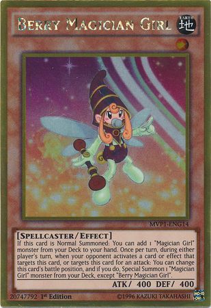 Berry Magician Girl MVP1 ENG14 Gold Rare 1st Edition Berry Magician Girl MVP1 ENG14 Gold Rare 1st Edition