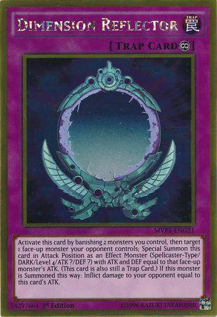 Dimension Reflector MVP1 ENG21 Gold Rare 1st Edition Dimension Reflector MVP1 ENG21 Gold Rare 1st Edition
