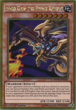 Lord Gaia the Fierce Knight MVP1 ENG50 Gold Rare 1st Edition The Dark Side of Dimensions Movie Pack Gold Edition 1st Ed Singles Lord Gaia the Fierce Knight MVP1 ENG50 Gold Rare 1st Edition The Dark Side of Dimensions Movie Pack Gold Edition 1st Ed Singles