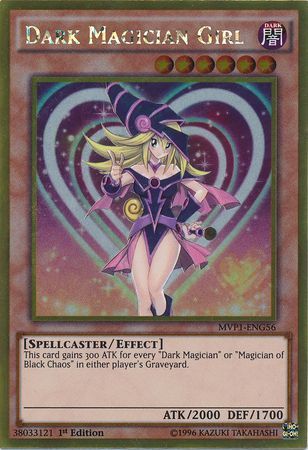 Dark Magician Girl MVP1-ENS56 1st! Near Mint Secret Rare YUGIOH!