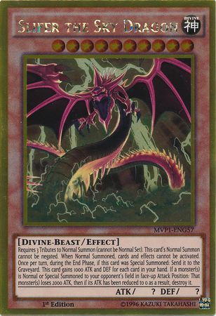 Slifer the Sky Dragon - MVP1-ENG57 - Gold Rare 1st Edition