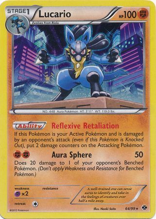  Pokemon - Lucario (63/124) - XY Fates Collide - Holo : Toys &  Games